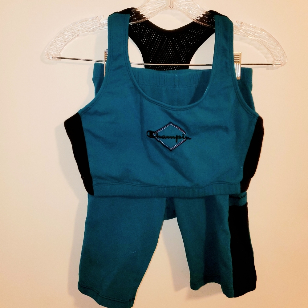 Women's champion workout outfit